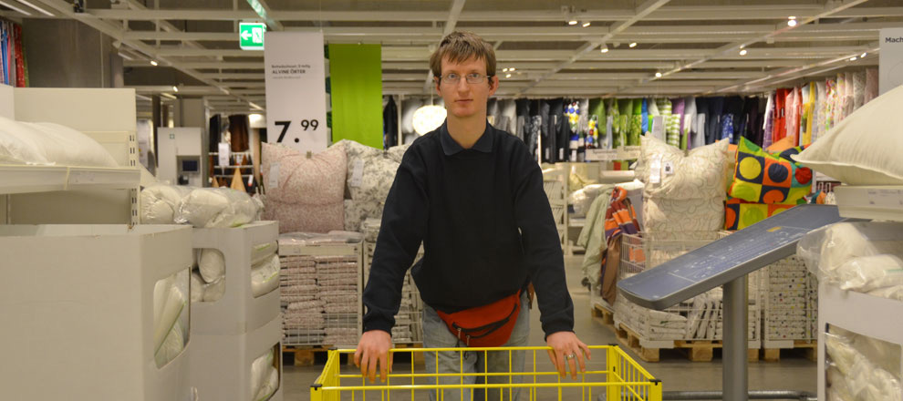 Projob: Projekt zur Vermittlung eines Arbeitsplatzes auf dem allgemeinen Arbeitsmarkt, hier IKEA